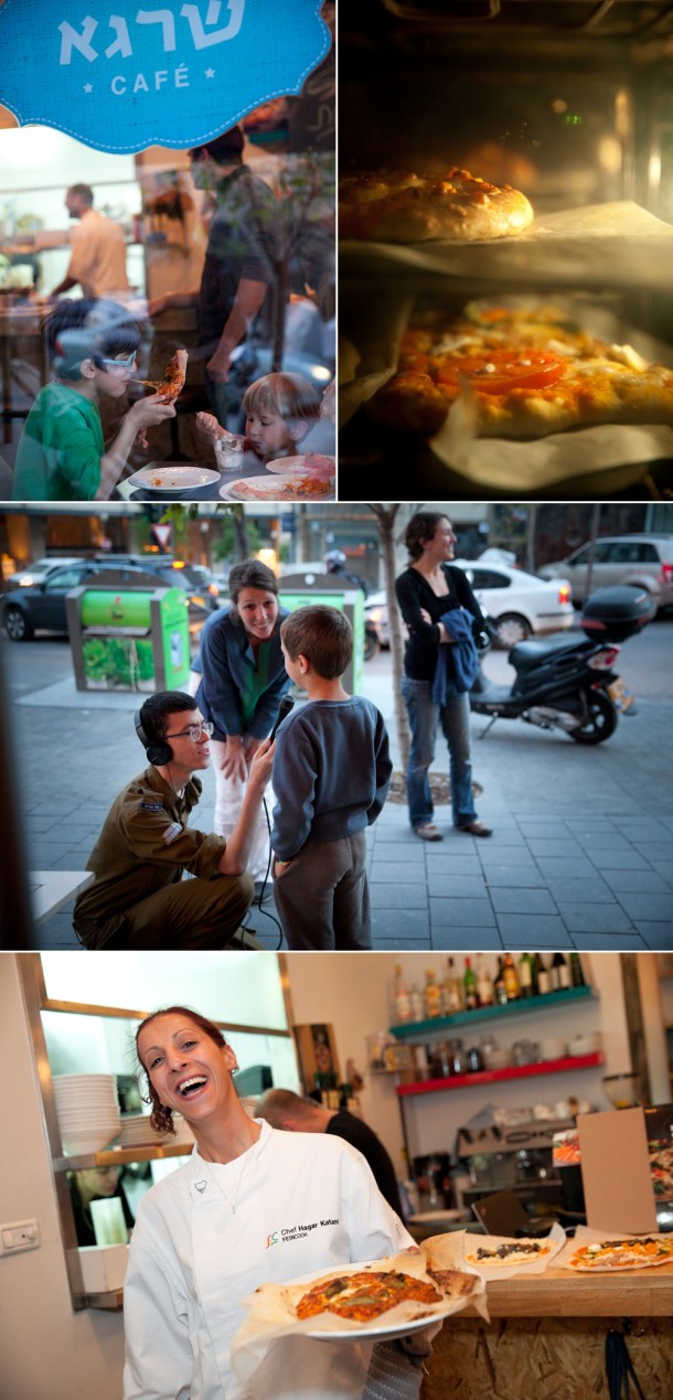 שרגא פותח פיצרייה משפחתית 